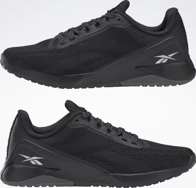 Reebok Nano X1 Women’s Training Shoe Black Side Pair