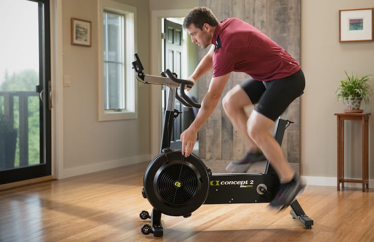 Concept2 BikeErg when used