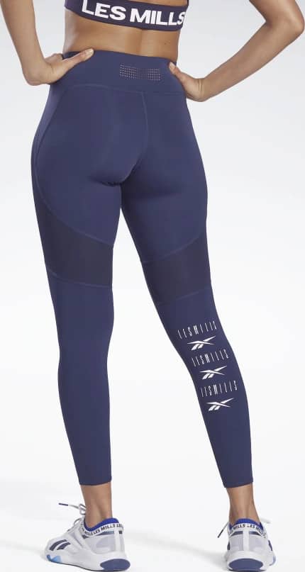 Reebok LES MILLS PureMove Tights Motion Sense full back view