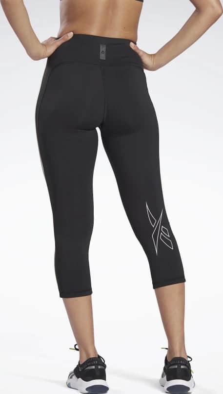 Reebok Les Mills High-Rise 3 4 Length Leggings full back view