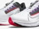 Nike Air Zoom Pegasus 38 FlyEase White-Black-Flash Crimson-Metallic Silver quarter view
