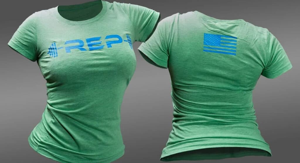 Rep Fitness Womens Tee green