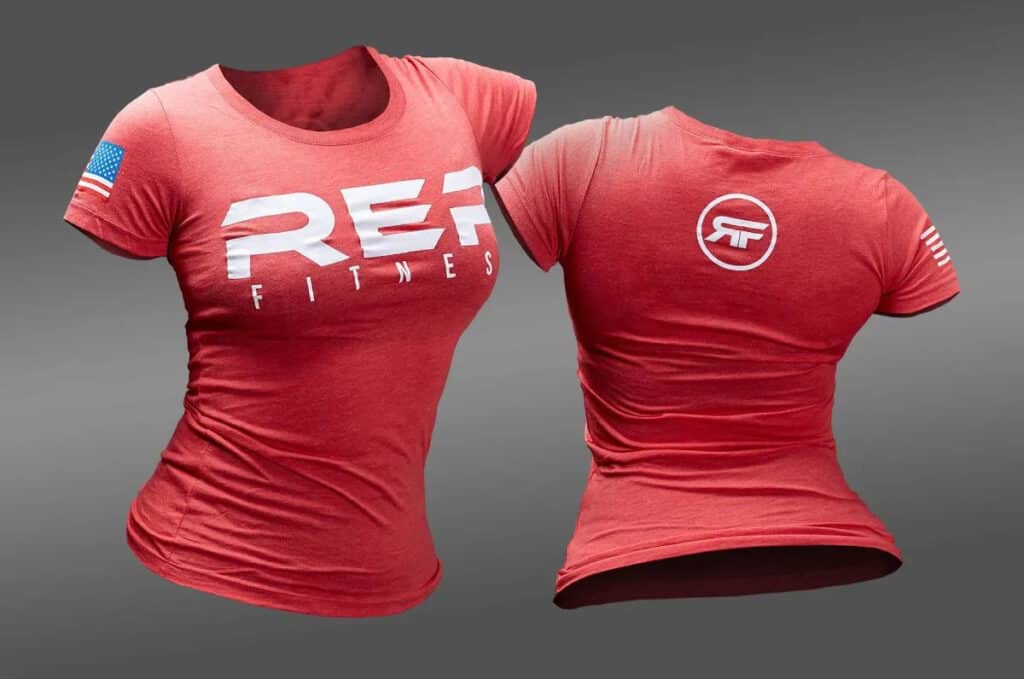 Rep Fitness Womens Tee red