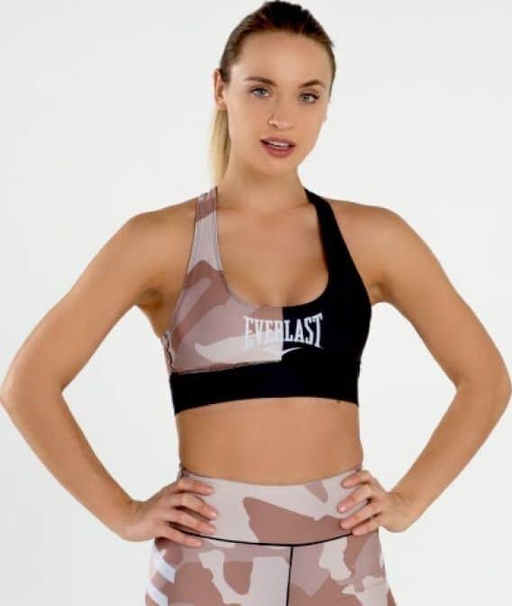 Everlast Womens Colorplay Sports Bra pink camo